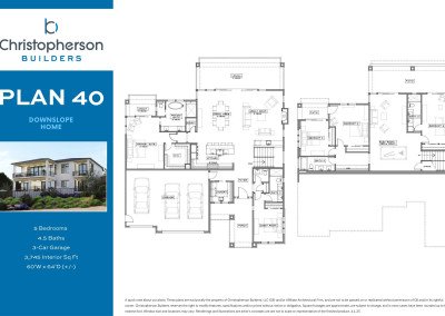 Christopherson Builders, Plan 40, downhill, house plan, home plan, rebuild