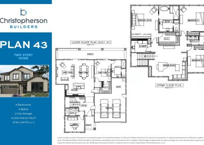 Christopherson Builders, Plan 43, house plan, home plan, rebuild plan, 2 story