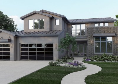 Christopherson Builders Plan 59 Modern Dark Rendering